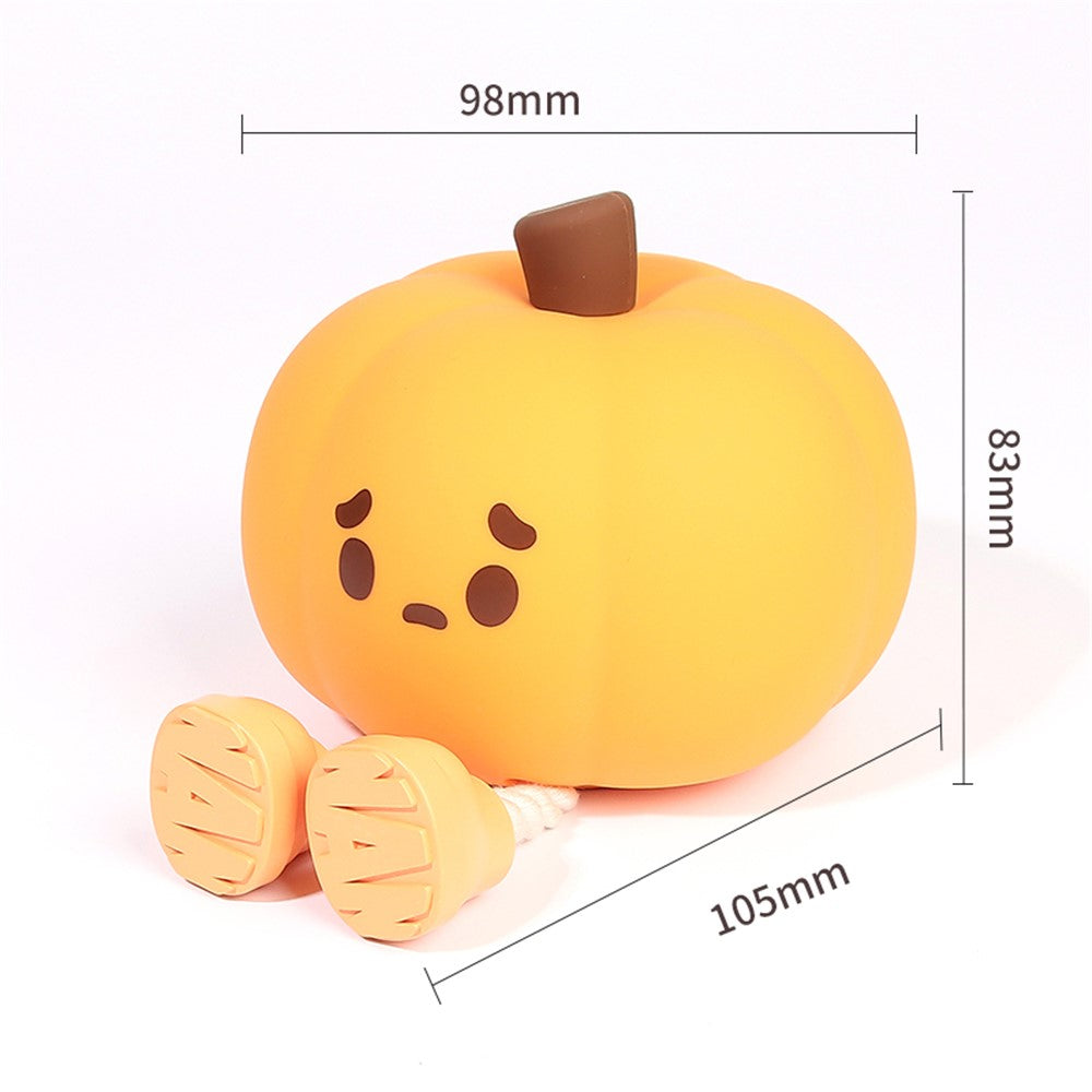 Cute Pumpkin Shape Touch Night Light Touch Lamp Phone Holder Halloween Decor Gift (CE ROHS FCC CPC Certified)