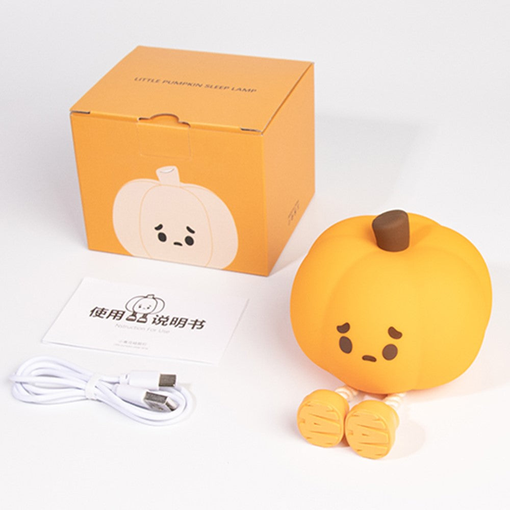 Cute Pumpkin Shape Touch Night Light Touch Lamp Phone Holder Halloween Decor Gift (CE ROHS FCC CPC Certified)