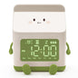 Milk Box Shape Clock with Snooze Kids LED Smart Clock Rechargeable Alarm Clock for Bedroom Room