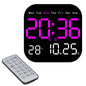 10.55 inch Digital Large Display Clock Electronic Clock with Date / Month / Temperature LED Display for Desk / Wall