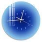 12 inch Sunset Wall Clock with Dial Scale Silent Gradient Glass Clocks for Home (No Battery)