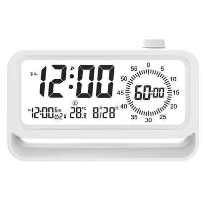 Digital Alarm Clock with Visual Timer 3 Level Brightness Countdown LCD Time Reminder (No Battery)