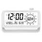 Digital Alarm Clock with Visual Timer 3 Level Brightness Countdown LCD Time Reminder (No Battery)