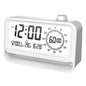 Digital Alarm Clock with Visual Timer 3 Level Brightness USB Rechargeable Countdown LCD Time Reminder