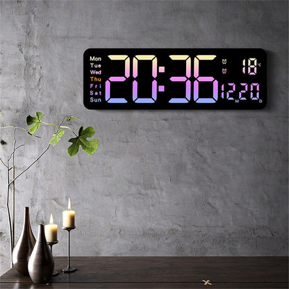 5526 LED Digital Display Electronic Wall Clock Multi-Function Countdown Alarm Clock