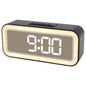Mirror Surface LED Digital Alarm Clock Temperature Display Students Bedside Desktop Clock