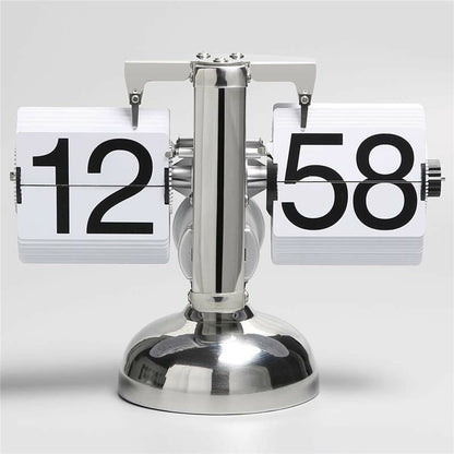 Retro Flip Tischuhr – Mechanische Klappzahlen Uhr im Vintage Design