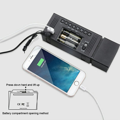 TS-P30 Creative Radio Alarm Clock with Color Alert Digital Display Sound Light IR Motion Sensor 7 Color Night Light