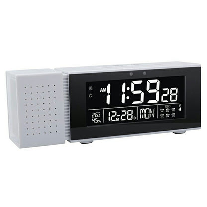 TS-P30 Creative Radio Alarm Clock with Color Alert Digital Display Sound Light IR Motion Sensor 7 Color Night Light