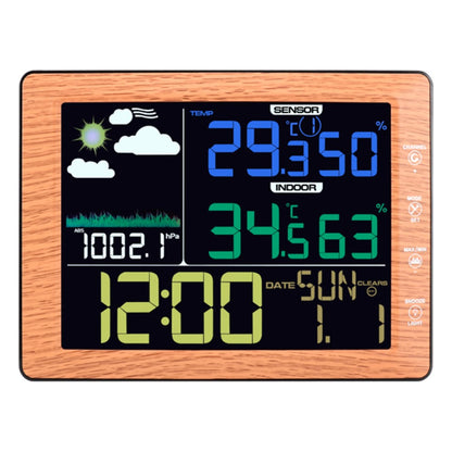 TS-8210 Color Screen Wireless Weather Clock Indoor Outdoor Thermometer Hygrometer Wall Clock