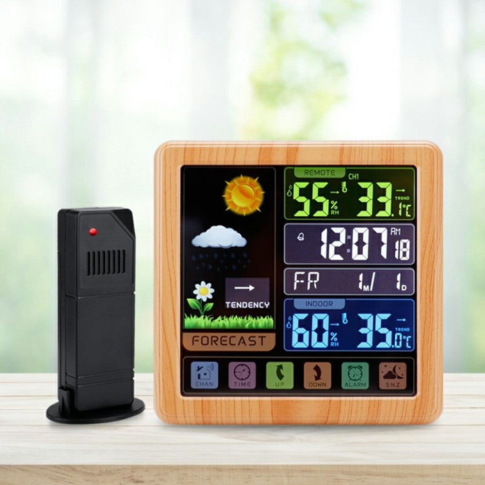 TS-3310 Multifunctional Touch Screen Wireless Weather Station Clock Indoor Outdoor Thermometer Hygrometer