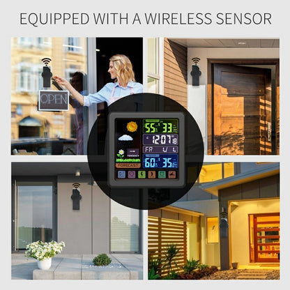 TS-3310 Multifunctional Touch Screen Wireless Weather Station Clock Indoor Outdoor Thermometer Hygrometer