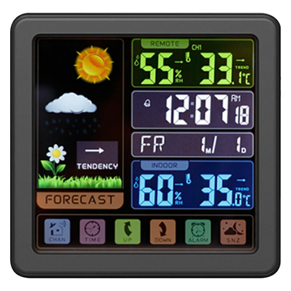 TS-3310 Multifunctional Touch Screen Wireless Weather Station Clock Indoor Outdoor Thermometer Hygrometer