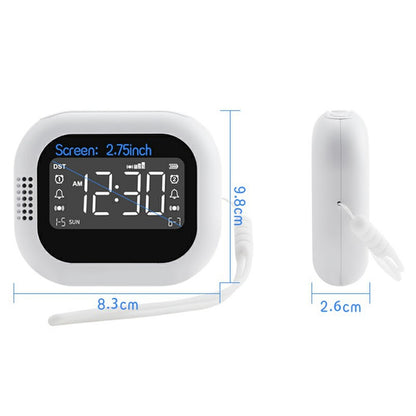 TS-BC700 Portable Vibrating Alarm Clock Multifunction Rechargeable Vibration Clock for Deaf / Elderly / Heavy Sleepers