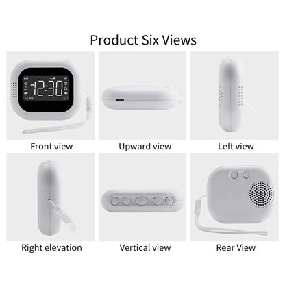TS-BC700F Multifunction Vibrating Alarm Clock Portable FM Radio for Deaf Elderly Heavy Sleepers