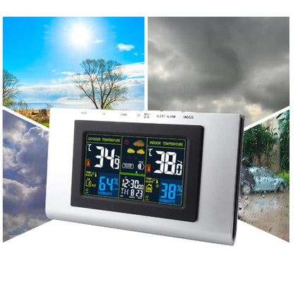 TS-H127G Multifunction Wireless Weather Station Color Display Alarm Clock Digital Thermometer Hygrometer