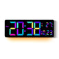 6658RGB 16 Inch RGB Color Changing Wall Clock Living Room Large Screen Digital Electronic Clock