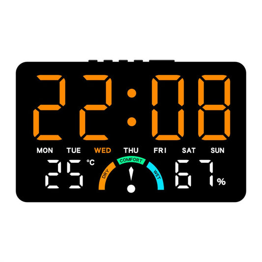GH9007 Large Screen Digital LED Electronic Clock Multifunction Temperature Humidity Alarm Clock