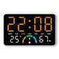 GH9007 Large Screen Digital LED Electronic Clock Multifunction Temperature Humidity Alarm Clock