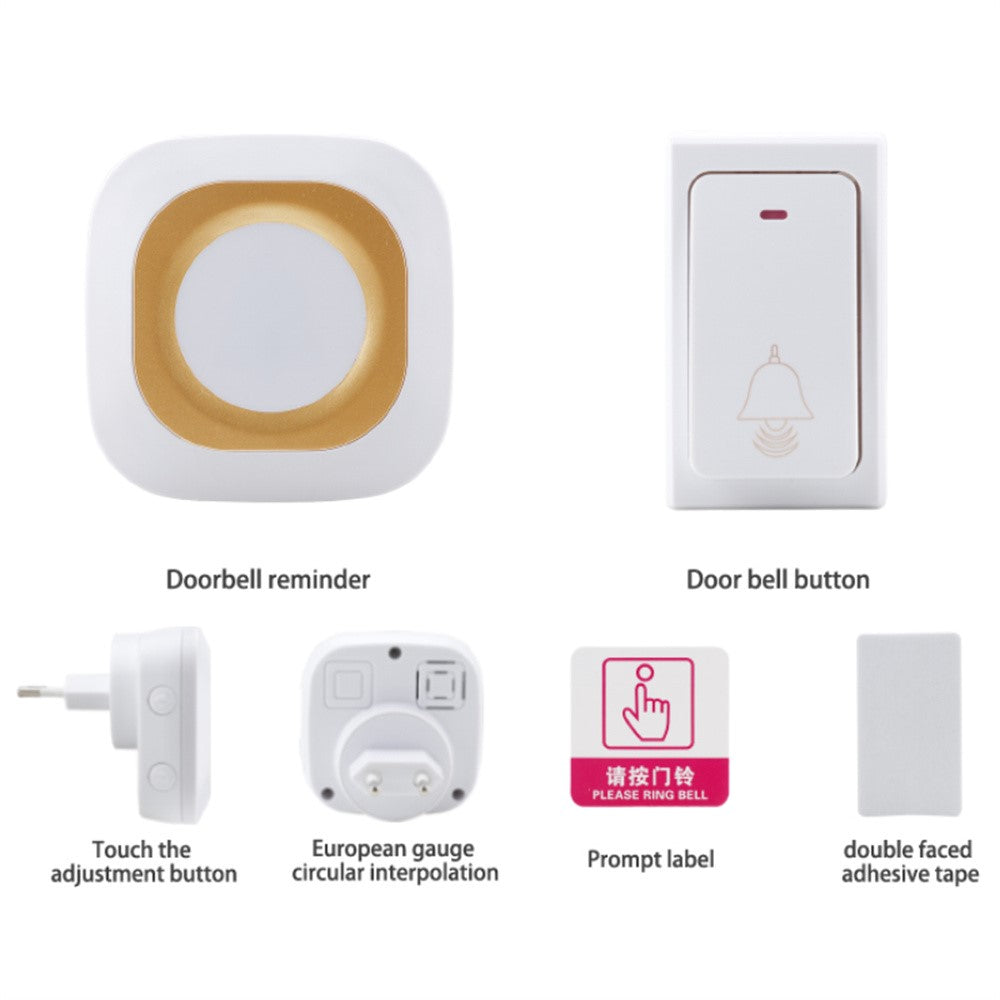 TS-BC620 LED Digital Vibrating Alarm Clock with Doorbell Reminder Deafness Hearing Impairment Alarm