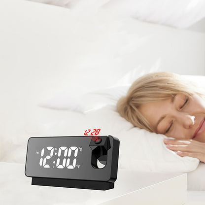 S282 Multifunctional Creative LED Screen Alarm Clock Electronic Digital Time Temperature Calendar Projection Alarm Clock (Standard Version)