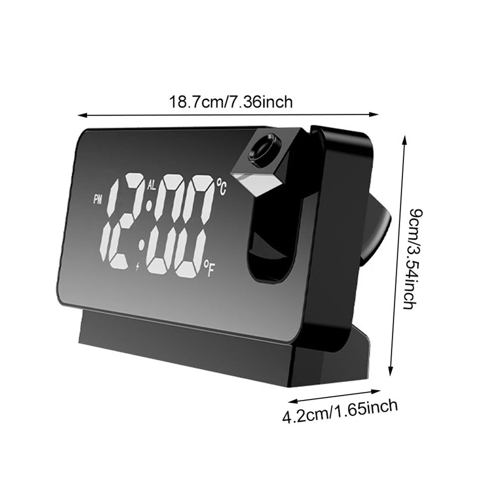 S282 Multifunctional Creative LED Screen Alarm Clock Electronic Digital Time Temperature Calendar Projection Alarm Clock (Standard Version)