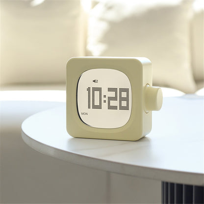MUID H-CL-04 Smart Square Alarm Clock Bedside LED Wake-Up Night Light Desktop Digital Table Snooze Clock Home Decor