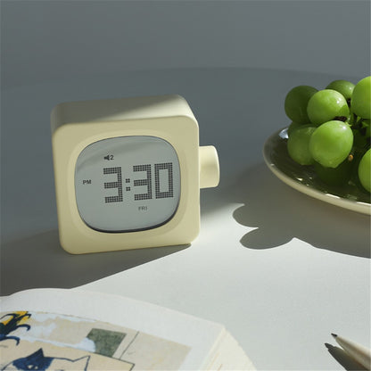 MUID H-CL-04 Smart Square Alarm Clock Bedside LED Wake-Up Night Light Desktop Digital Table Snooze Clock Home Decor