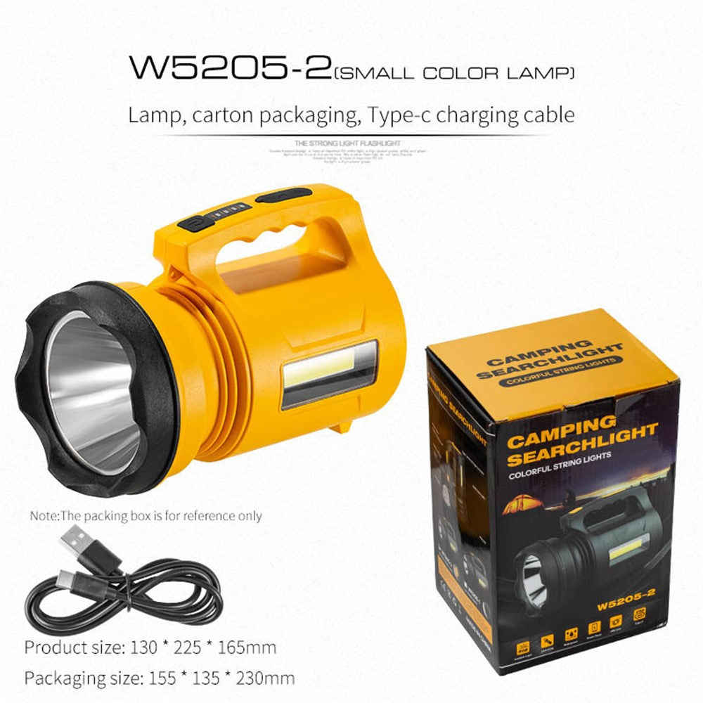 W5205-2 Handheld RGB Searchlight Outdoor Cycling High Bright P50 LED Flashlight