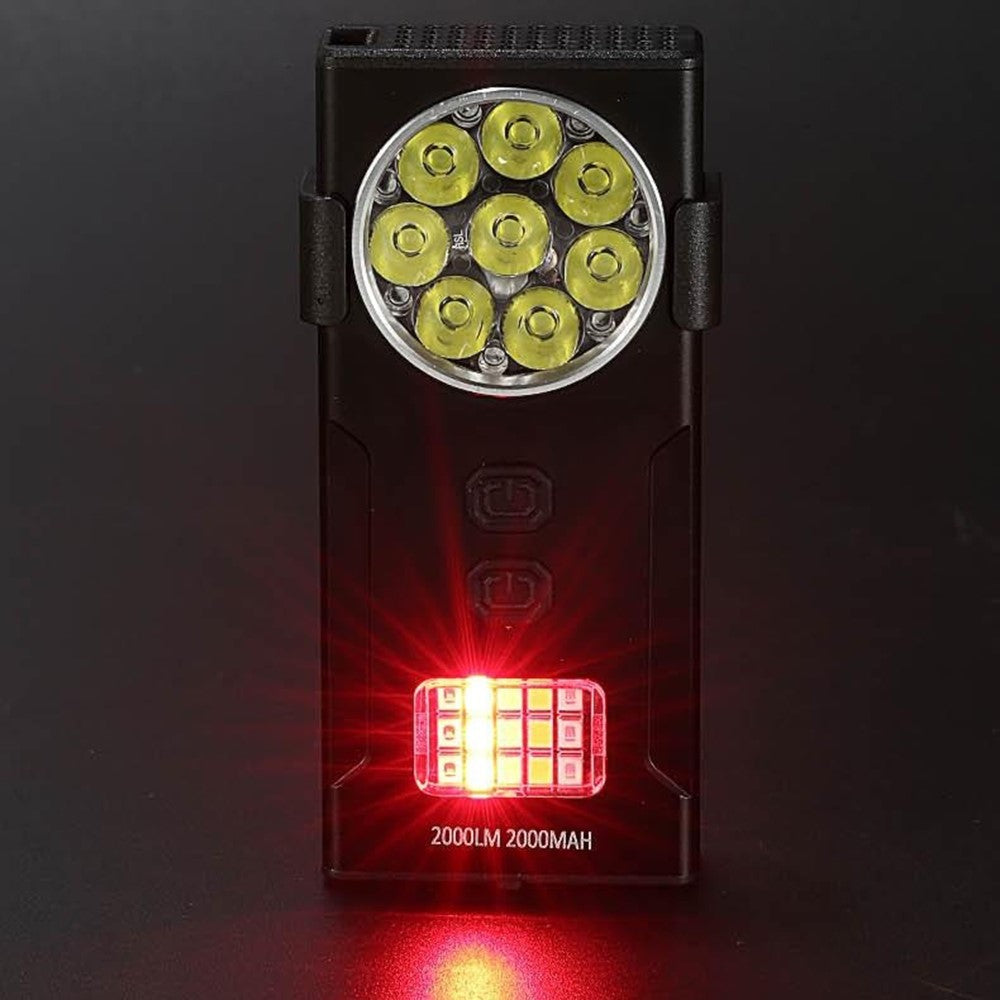 D85 Magnetic 2000 Lumens Mini Keychain Work Light Flashing Warning Lamp with Detachable Clip
