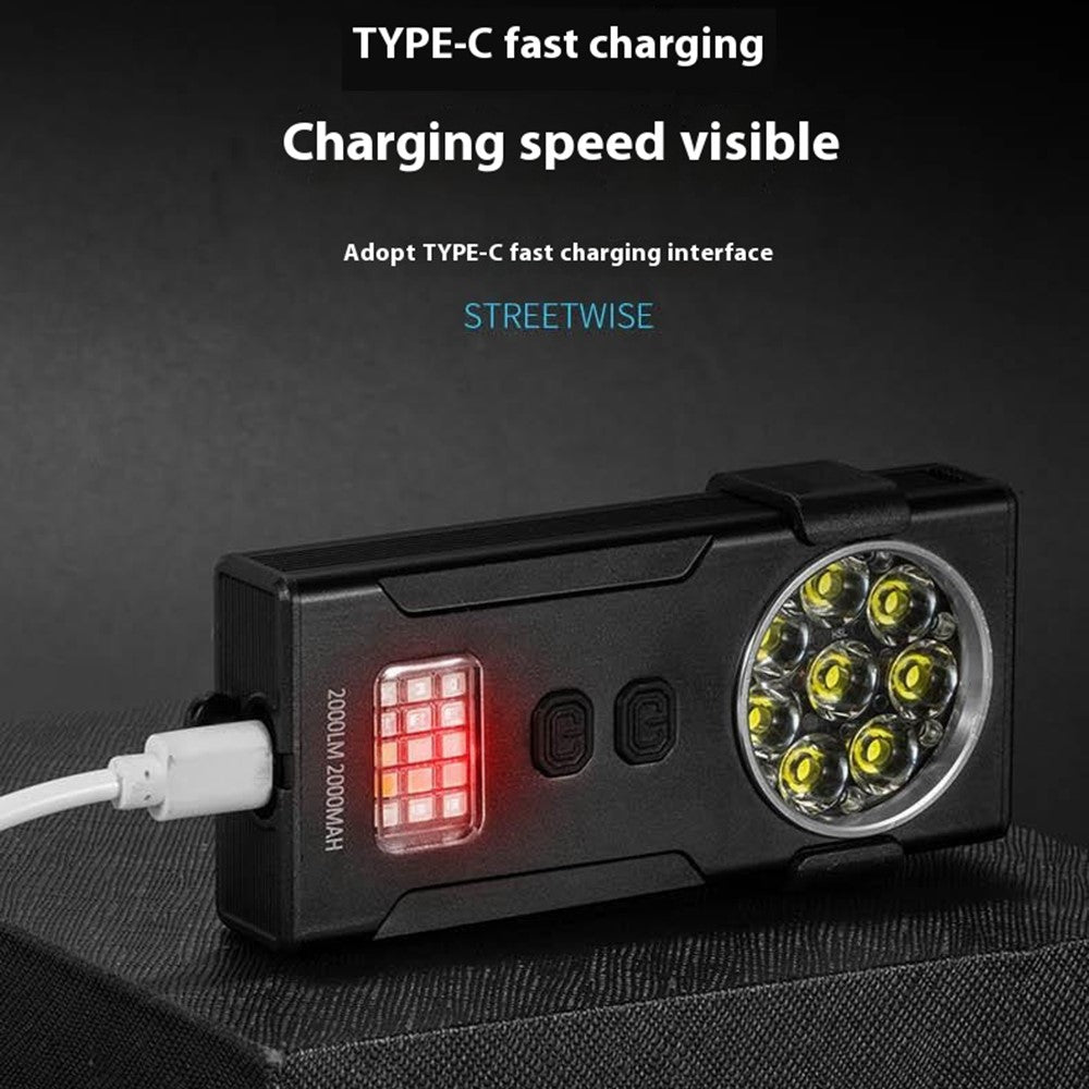 D85 Magnetic 2000 Lumens Mini Keychain Work Light Flashing Warning Lamp with Detachable Clip