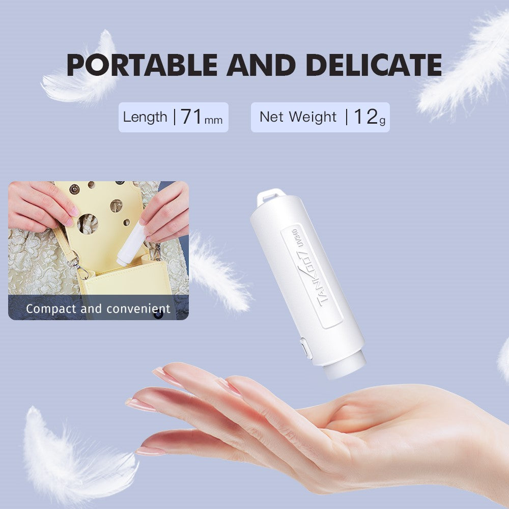 TANK007 UV340 365nm Mini UV Flashlight Pet Urine Stain Detector Ultraviolet Light Money Verification Lamp without Battery