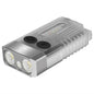 V10 Mini EDC Flashlight Multifunction 365nm UV Identification Work Light with Warning Alarm