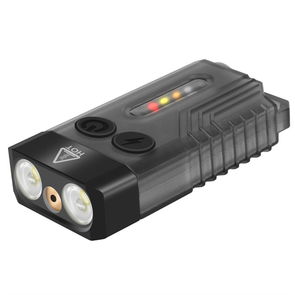 V10L Mini Laser Pointer Flashlight Buzzer Sound Light Warning Safety Defense Magnetic Work Light