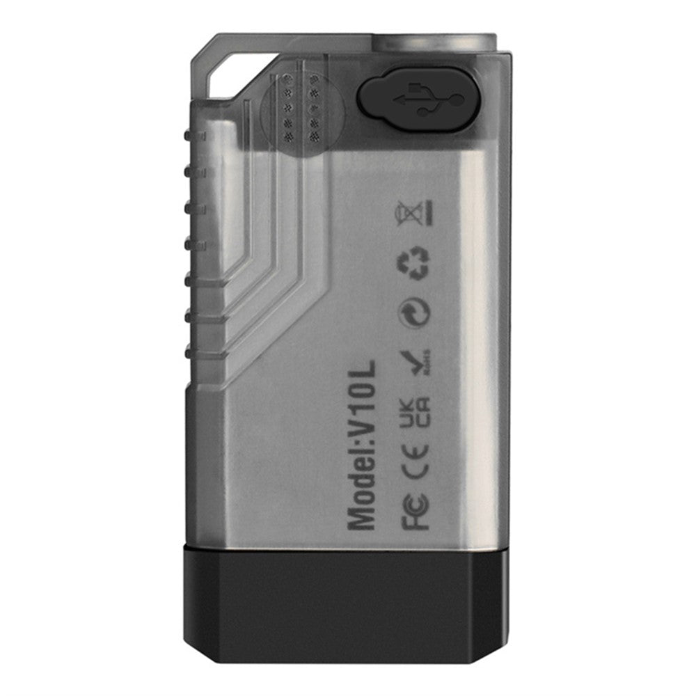 V10L Mini Laser Pointer Flashlight Buzzer Sound Light Warning Safety Defense Magnetic Work Light