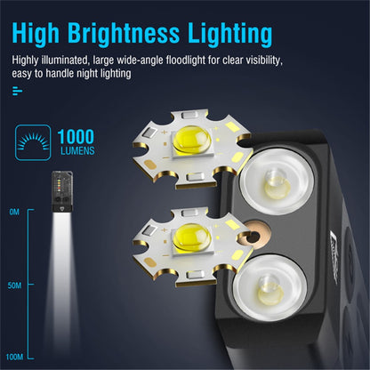 V10L Mini Laser Pointer Flashlight Buzzer Sound Light Warning Safety Defense Magnetic Work Light
