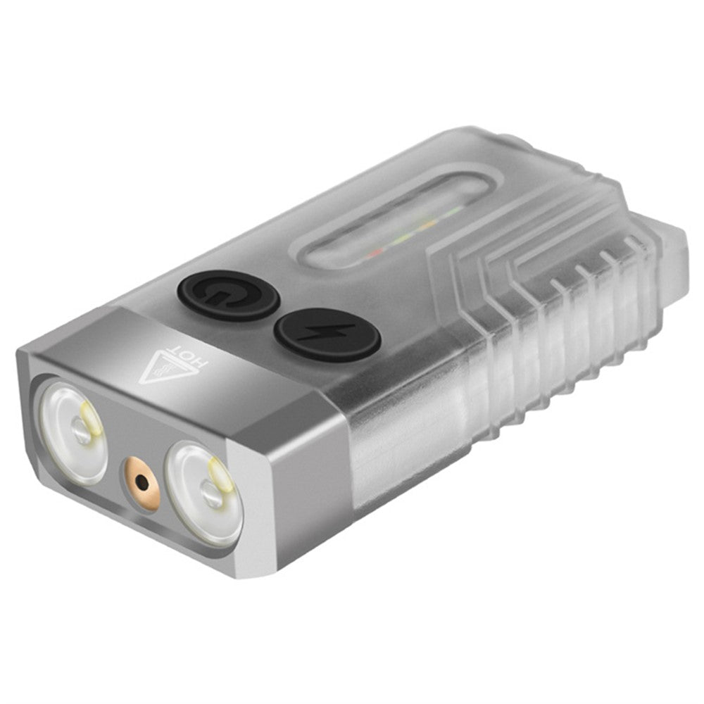 V10L Mini Laser Pointer Flashlight Buzzer Sound Light Warning Safety Defense Magnetic Work Light