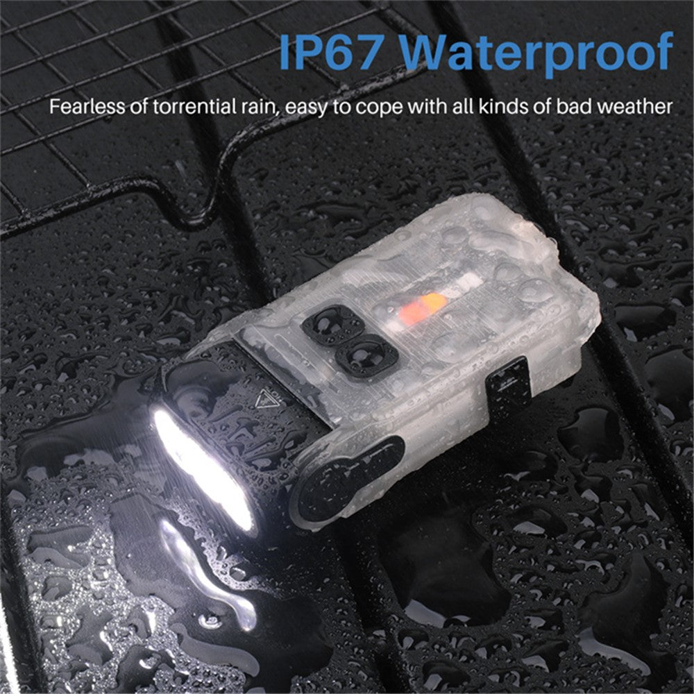 V15 Mini Portable Flashlight 1200LM Adjustable Head with Clip Work Light