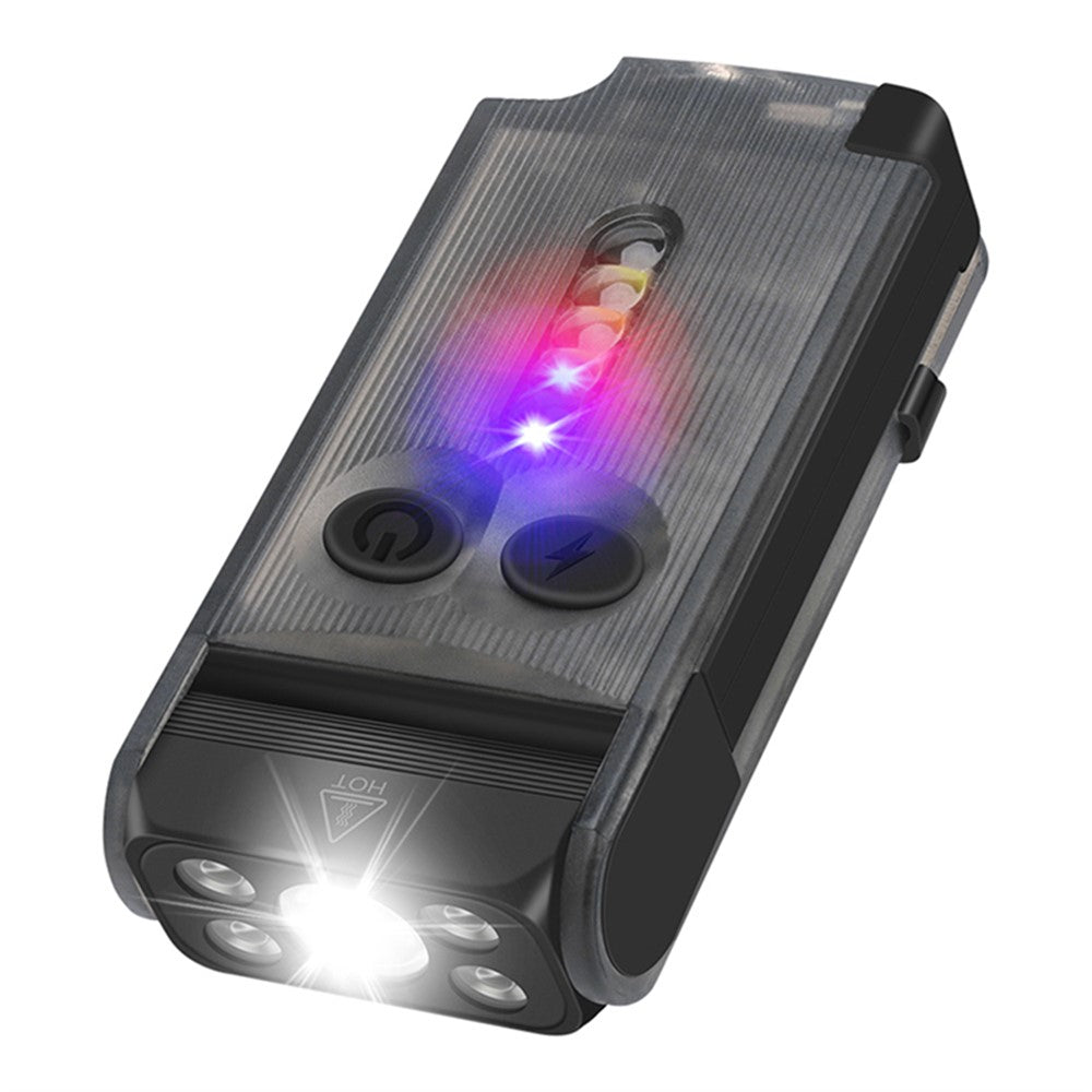 V30 Rechargeable Flashlight Power Bank 180 Degree Adjustable Work Light with Sound / Light Alarm