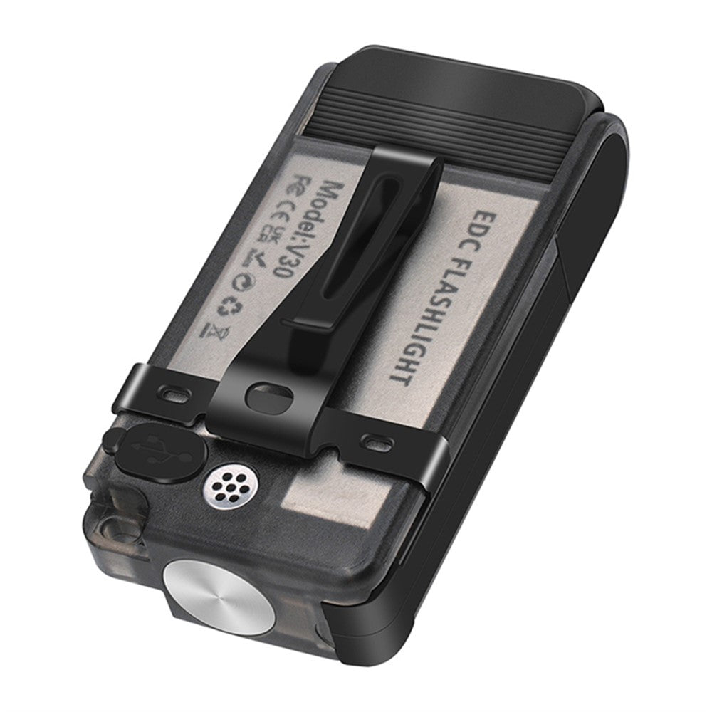 V30 Rechargeable Flashlight Power Bank 180 Degree Adjustable Work Light with Sound / Light Alarm