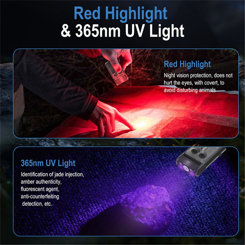 V30 Rechargeable Flashlight Power Bank 180 Degree Adjustable Work Light with Sound / Light Alarm
