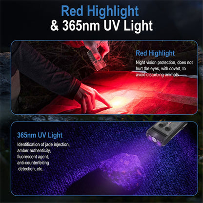 V30 Rechargeable Flashlight Power Bank 180 Degree Adjustable Work Light with Sound / Light Alarm