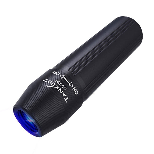 TANK007 UV330 Ultraviolet Flashlight 365nm UV Light LED Torch Fluorescence Detection Mini Curing Light ( No Battery )