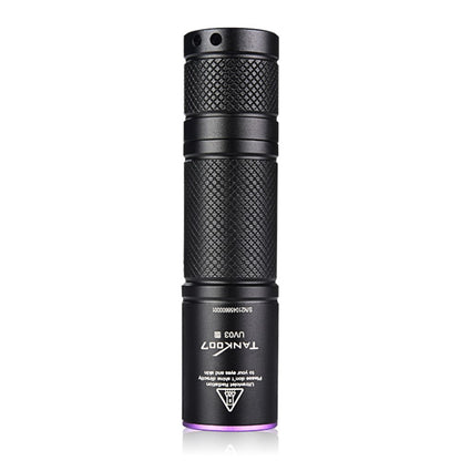 TANK007 UV03 365nm Ultraviolet Flashlight Handheld UV Torch Light for Currency Verification ( No Battery )