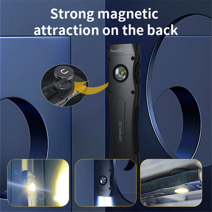 TANK007 WF02 Dual Light Source EDC Flashlight 1.5m Anti Drop Ultra Thin Clip On Mini LED Torch