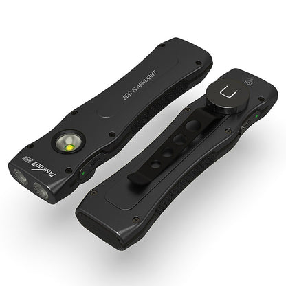 TANK007 WF02 Dual Light Source EDC Flashlight 1.5m Anti Drop Ultra Thin Clip On Mini LED Torch