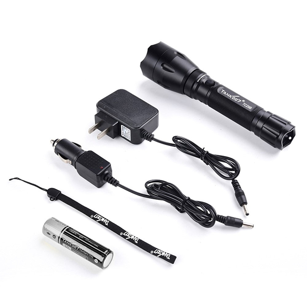 TANK007 TC29B High Power EDC Police Portable Flashlight IPX8 Waterproof Camping LED Torch