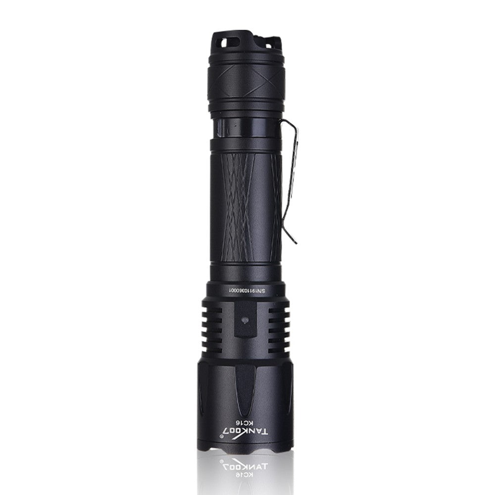 TANK007 KC16 1800lm High Brightness Tactical Flashlight Type C Rechargeable LED Torch
