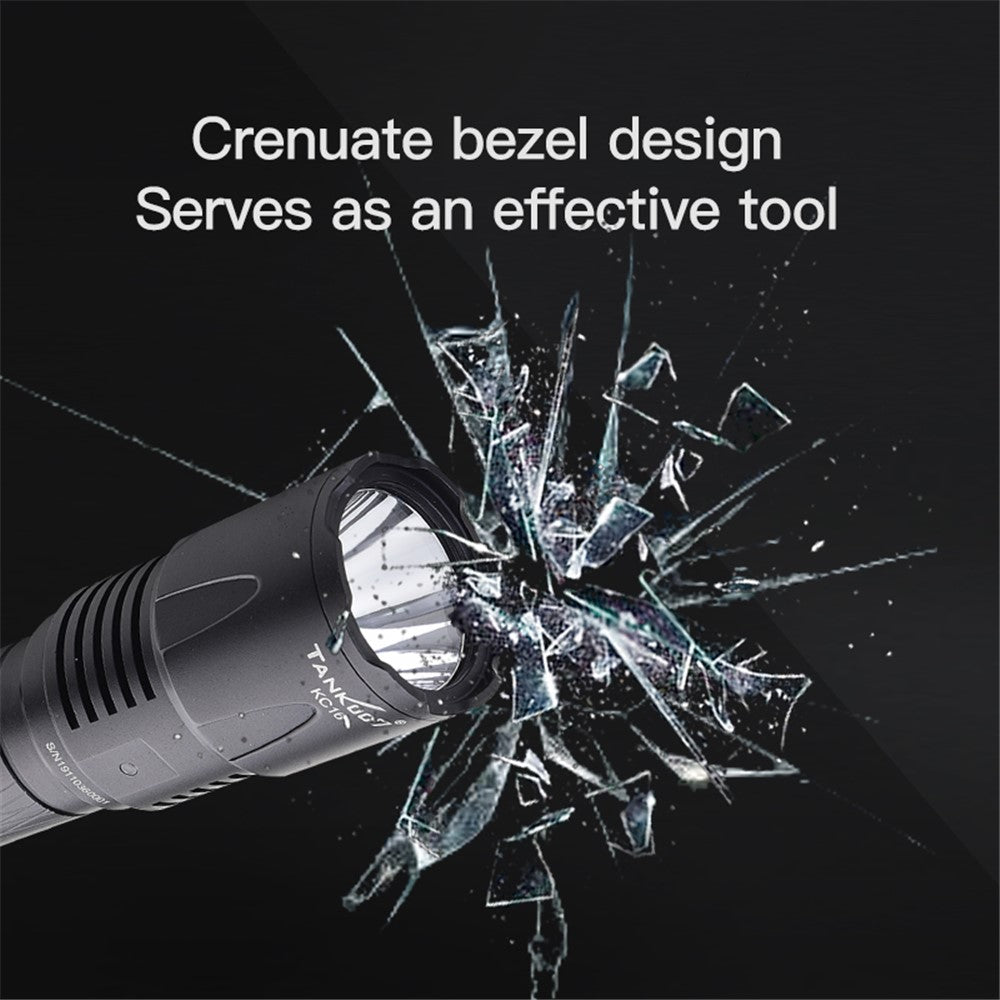 TANK007 KC16 1800lm High Brightness Tactical Flashlight Type C Rechargeable LED Torch