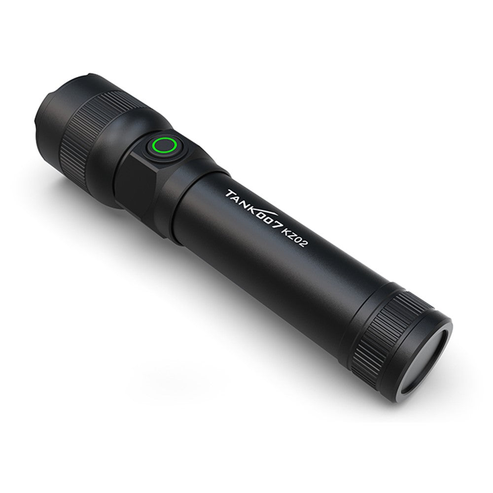 TANK007 KZ02 Zoomable LED Flashlight Outdoor 1000 Lumens Rechargeable High Brightness Torch